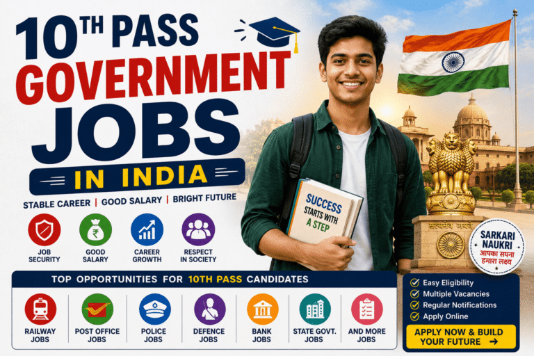 10th Pass Government Jobs in India 2026