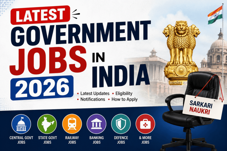 Latest Government Jobs in India 2026