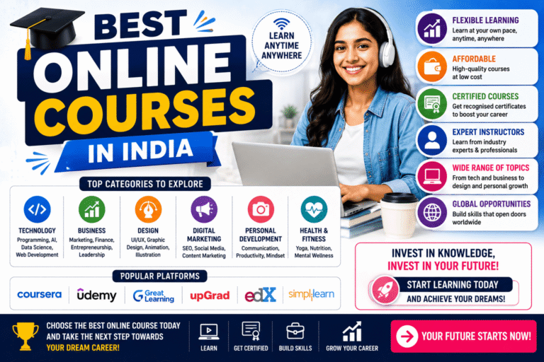 Best Online Courses with Certificate in India 2026 — Free & Paid Guide
