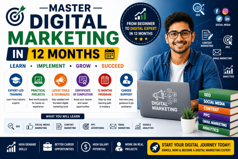 Master Digital Marketing in 12 Months: Why a 1-Year MBA Program is Your Best Investment