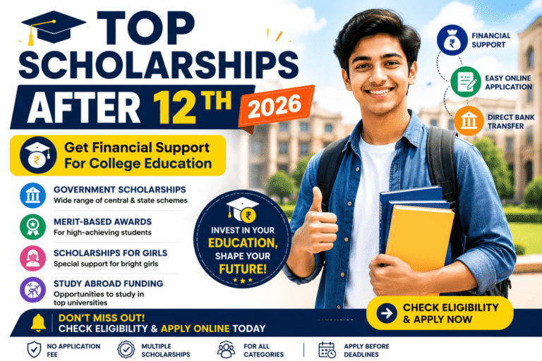 Top Scholarships After 12th in India 2026