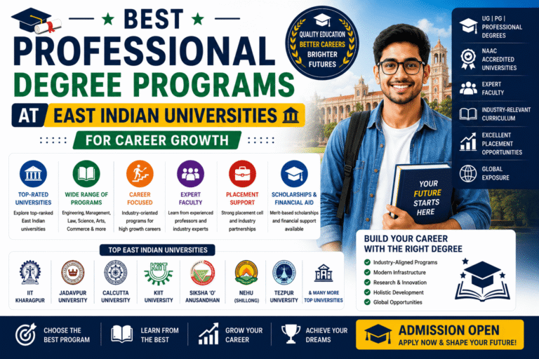 Best Professional Degree Programs at East Indian Universities for Career Growth